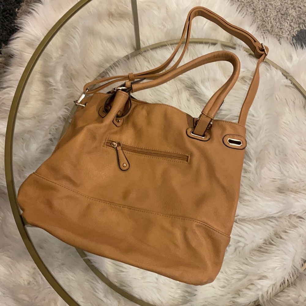 Tan Studded Handbag - Picture 4 of 5